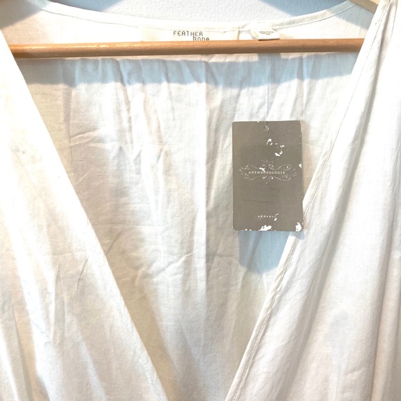 Anthropologie NWT Feather Bone 100% Cotton Dress - Picture 5 of 10